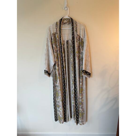 Intimately by Free People Wonderland Robe Womens XS/S Ivory Drop Shoulder Kimono - Picture 1 of 13